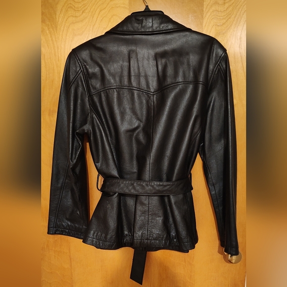 Wilson Belted Leather Jacket - Picture 4 of 11